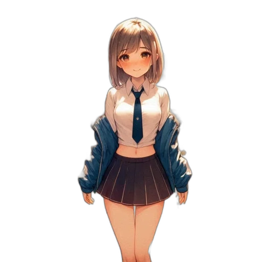 dress, jacket, staff, robot transparent PNG cut-out