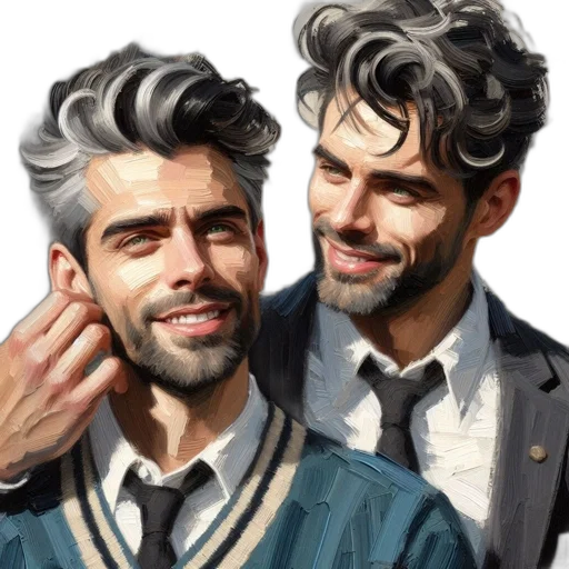 jacket, face, hair, photorealistic transparent PNG cut-out