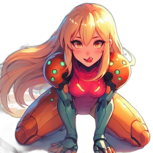 robot, weapon, flower, jacket transparent PNG cut-out