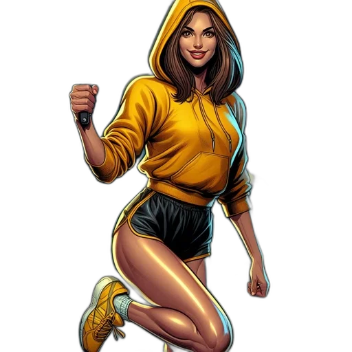 comic book art, concept art, fantasy art, cartoon transparent PNG cut-out