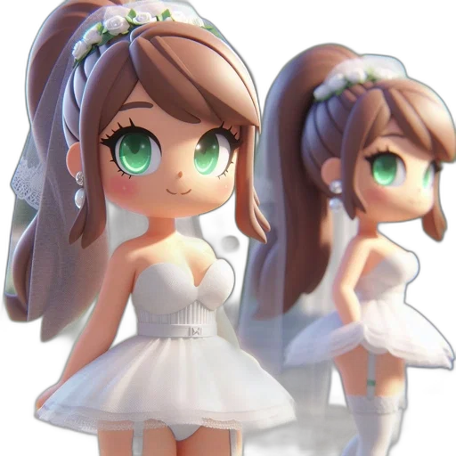 dress, crown, 3d render, concept art transparent PNG cut-out