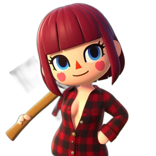 staff, weapon, 3d render, cartoon transparent PNG cut-out