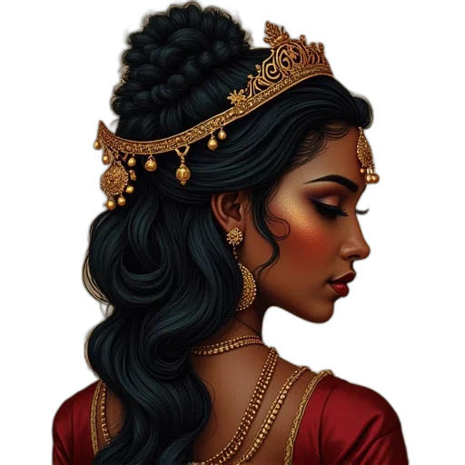 crown, jewelry, face, fantasy art transparent PNG cut-out