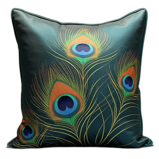 pillow, collection, features, peacock transparent PNG cut-out
