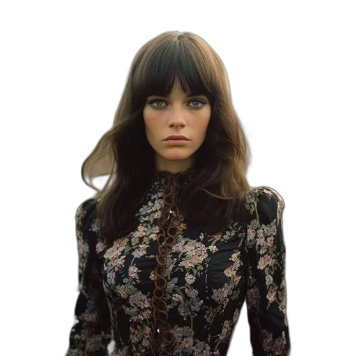 dress, face, jacket, hair transparent PNG cut-out