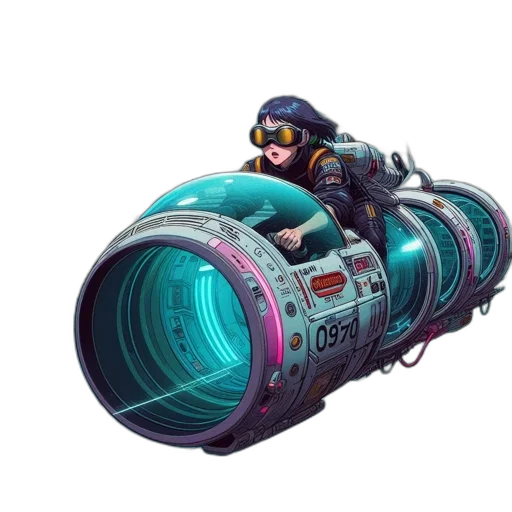 weapon, robot, car, concept art transparent PNG cut-out