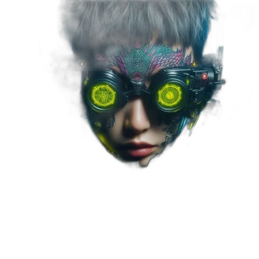mask, face, robot, creature transparent PNG cut-out