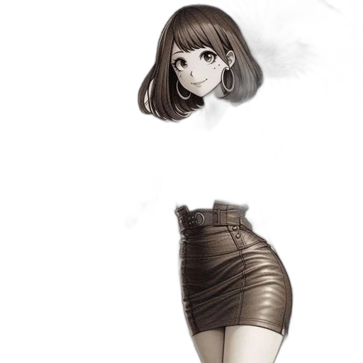 dress, hair, robot, shoes transparent PNG cut-out