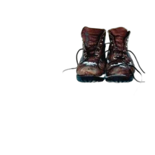 shoes, weapon, jacket, photorealistic transparent PNG cut-out