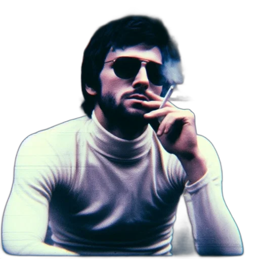 face, jacket, staff, pixel art transparent PNG cut-out
