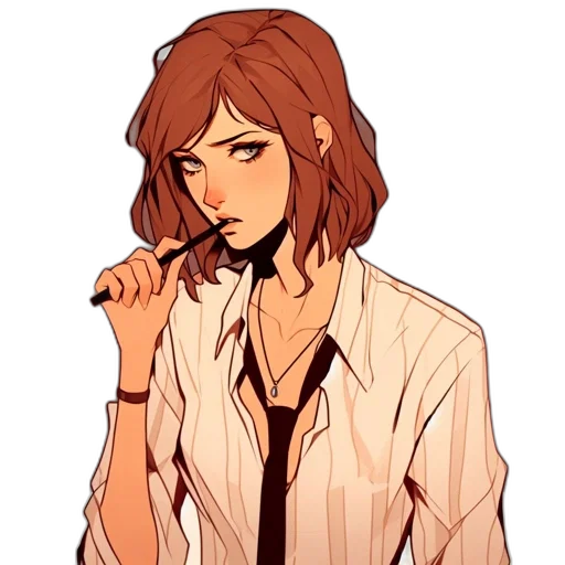 staff, dress, jacket, face transparent PNG cut-out