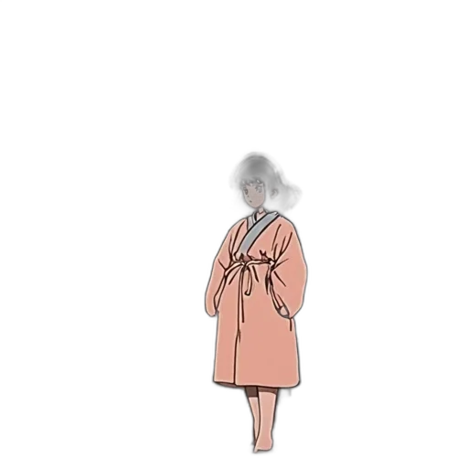 jacket, dress, umbrella, staff transparent PNG cut-out