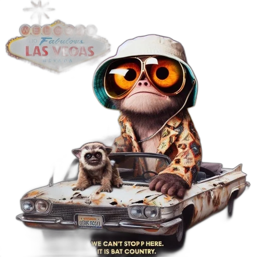 concept art, poster, flash, gremlin-like transparent PNG cut-out