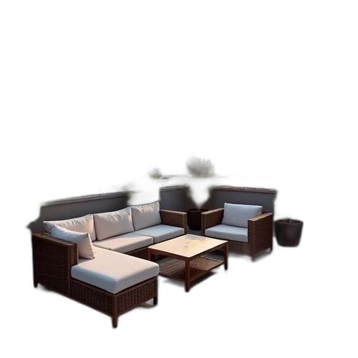 furniture, 3d render, concept art, photorealistic transparent PNG cut-out