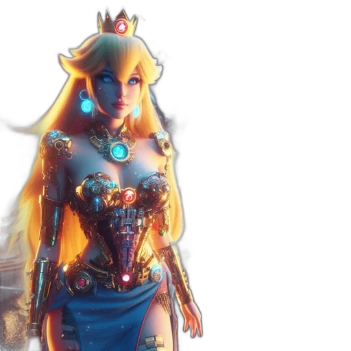 crown, dress, staff, concept art transparent PNG cut-out