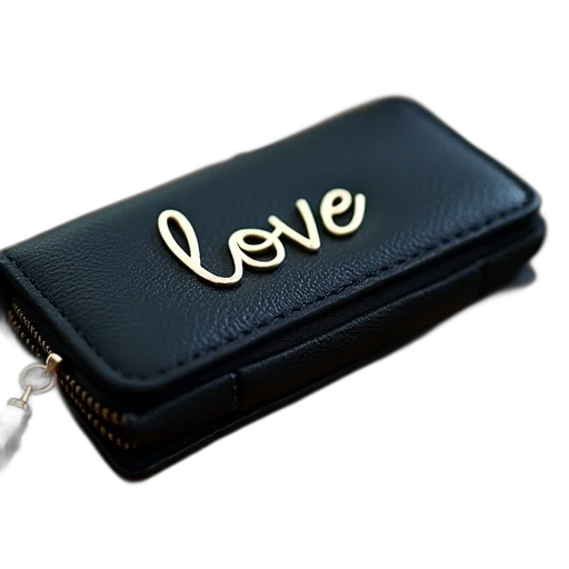 jewelry, black, long, wallet transparent PNG cut-out