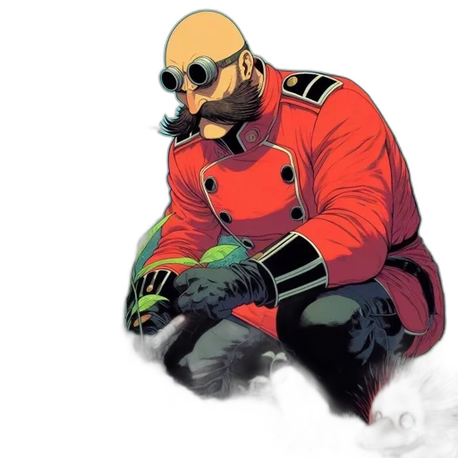 jacket, concept art, comic book art, cyberpunk transparent PNG cut-out