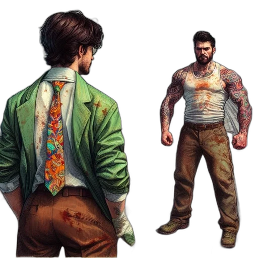 jacket, concept art, comic book art, cyberpunk transparent PNG cut-out