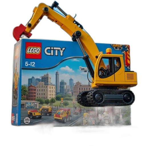 3d render, concept art, city street, box transparent PNG cut-out