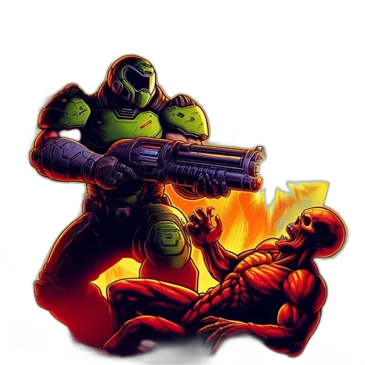 weapon, robot, concept art, comic book art transparent PNG cut-out