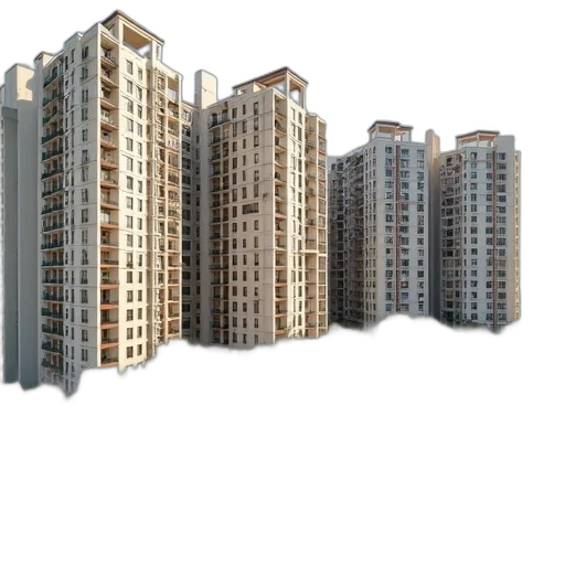 building, 3d render, photorealistic, concept art transparent PNG cut-out