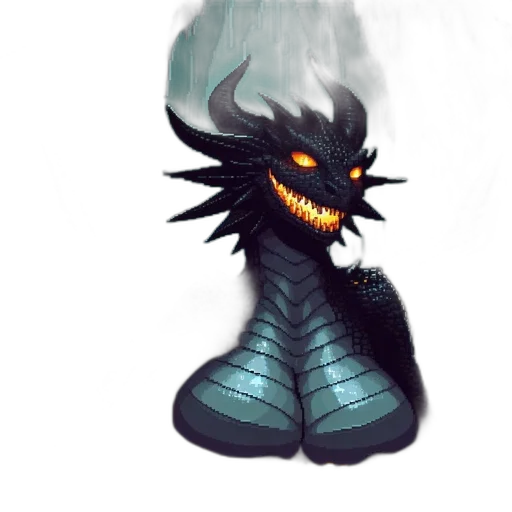 dragon, mask, creature, staff transparent PNG cut-out