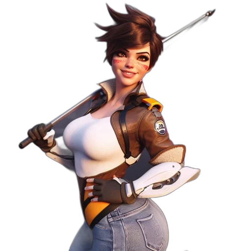 weapon, staff, jacket, concept art transparent PNG cut-out
