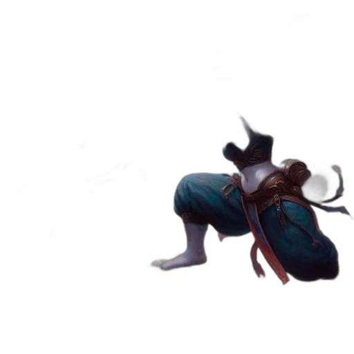 dragon, staff, creature, mask transparent PNG cut-out