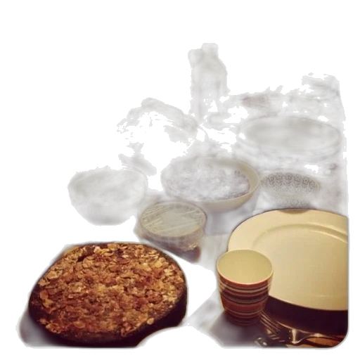 food, crown, 3d render, earth tones transparent PNG cut-out
