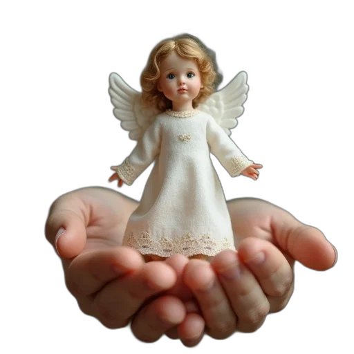 3d render, photorealistic, hand, holds transparent PNG cut-out