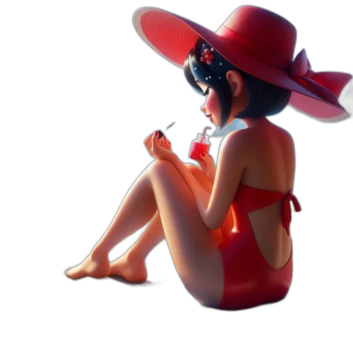 hat, mask, dress, umbrella transparent PNG cut-out