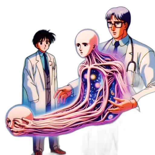 hair, creature, staff, animal transparent PNG cut-out