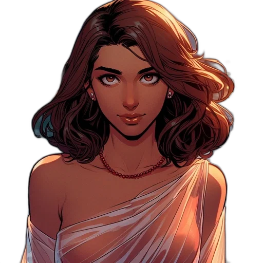 dress, comic book art, concept art, cartoon transparent PNG cut-out