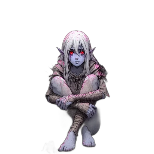 creature, mask, staff, robot transparent PNG cut-out