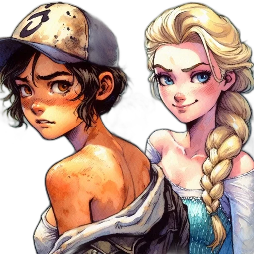 comic book art, watercolor, concept art, pixel art transparent PNG cut-out