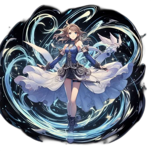 dress, sword, staff, weapon transparent PNG cut-out