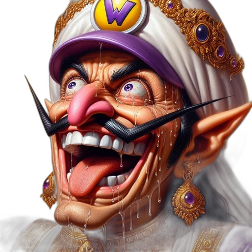 face, mask, staff, crown transparent PNG cut-out