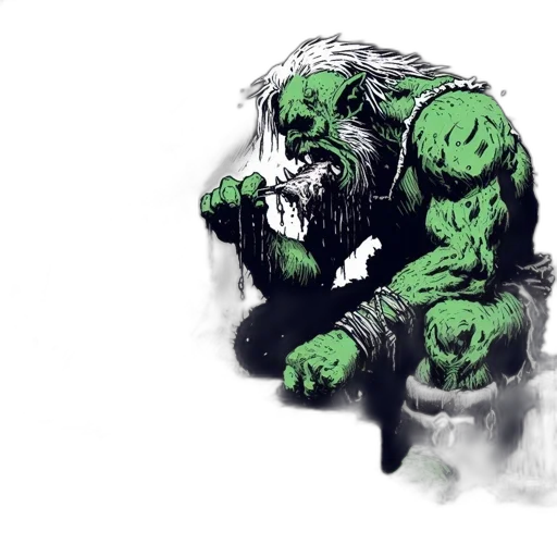 creature, face, concept art, comic book art transparent PNG cut-out