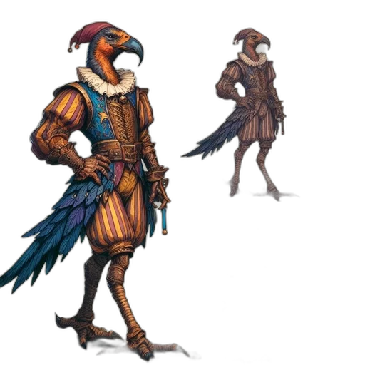 concept art, fantasy art, pixel art, 3d render transparent PNG cut-out