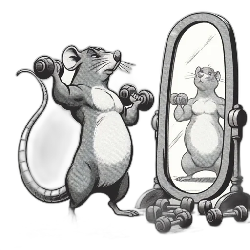 creature, concept art, photorealistic, grayscale transparent PNG cut-out