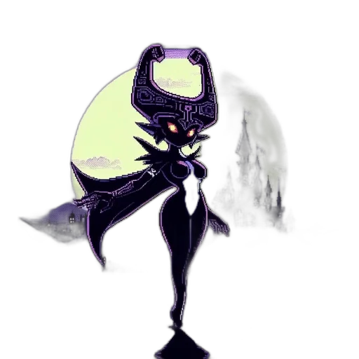 creature, dragon, mask, staff transparent PNG cut-out