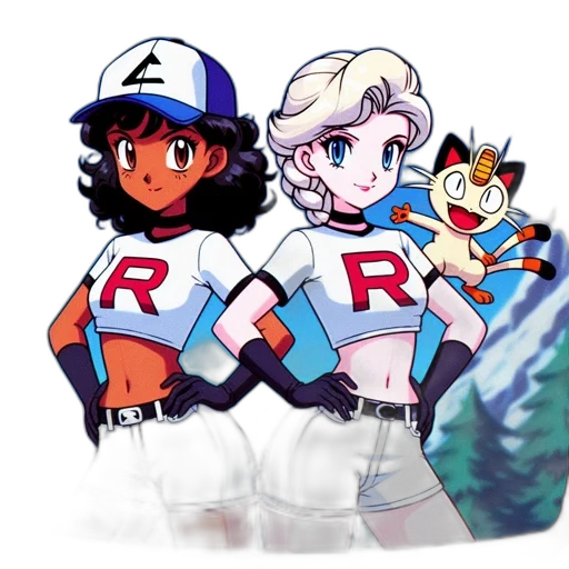 concept art, pixel art, anime, cartoon transparent PNG cut-out