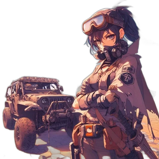 weapon, car, robot, jacket transparent PNG cut-out