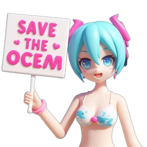 dress, creature, vaporwave, pixel art transparent PNG cut-out