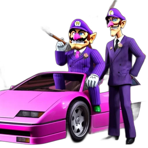car, weapon, vaporwave, concept art transparent PNG cut-out