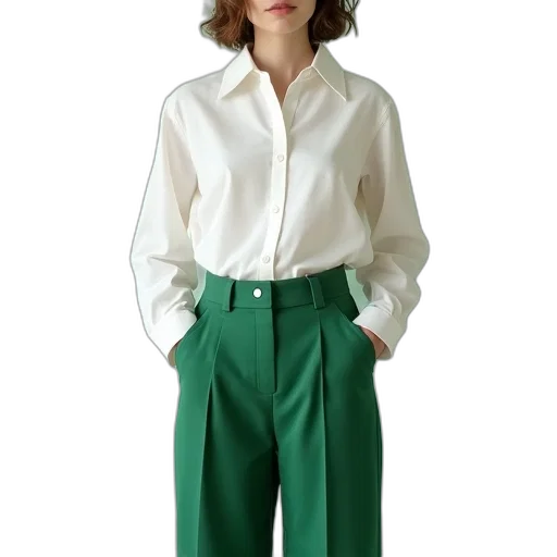 jacket, dress, staff, green transparent PNG cut-out