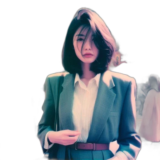 jacket, umbrella, face, dress transparent PNG cut-out