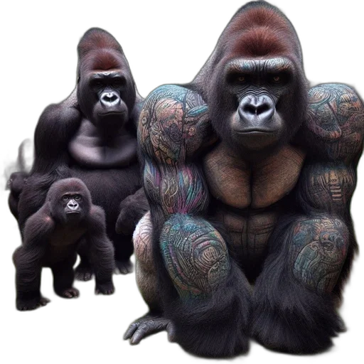 animal, creature, concept art, 3d render transparent PNG cut-out
