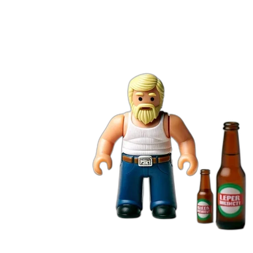 bottle, 3d render, pixel art, concept art transparent PNG cut-out