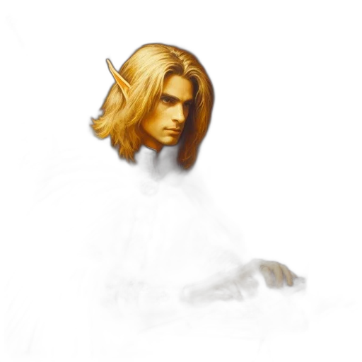 hair, face, fantasy art, photorealistic transparent PNG cut-out